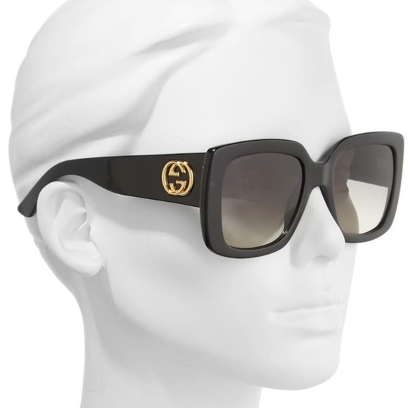 GUCCI 53 MM SQUARE SUNGLASSES
